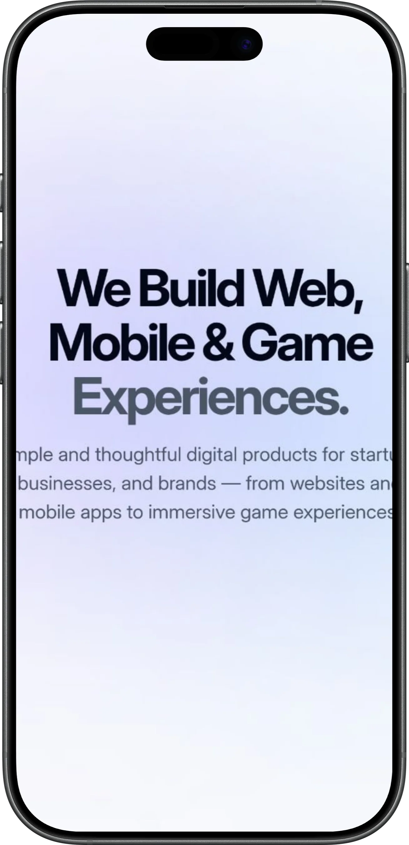 Phone app mockup Phone app mockup